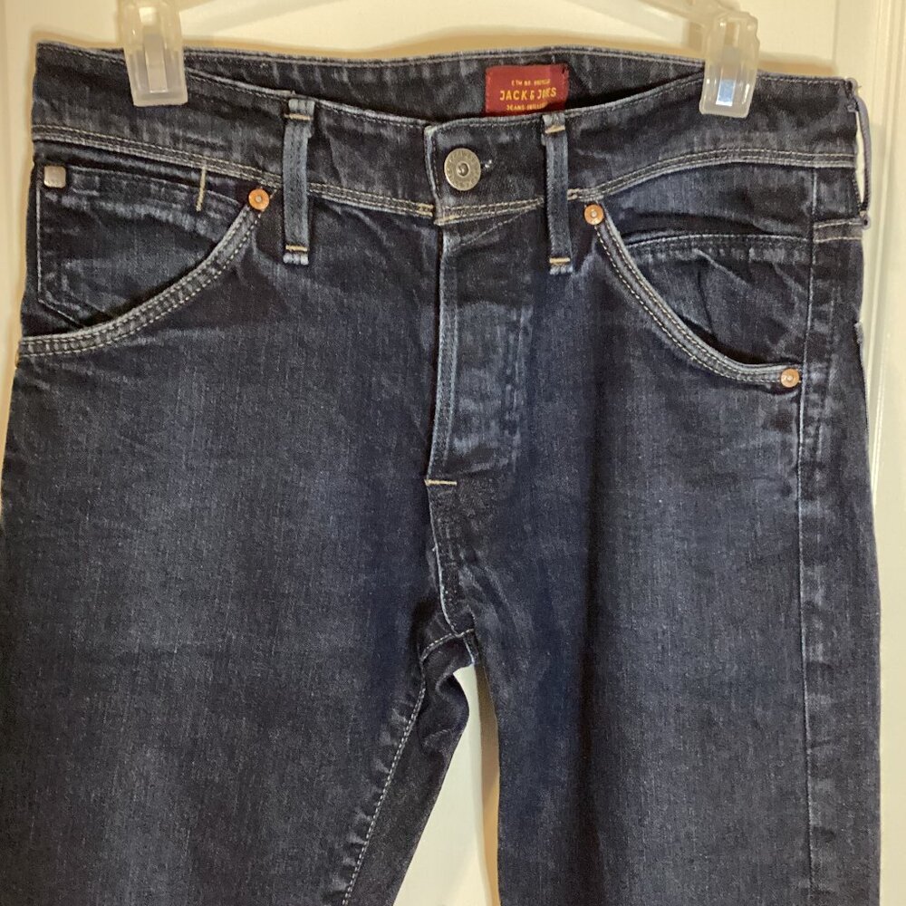 Jack & Jones Jeans Intelligence Men's Slim Fit  Size 32 Glenn Blue Denim Pants